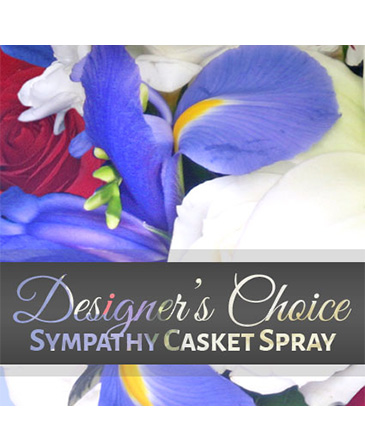 Sympathy Casket Spray Designer's Choice in Marmaduke, AR | Choco Taco Florist ***TEST SHOP****