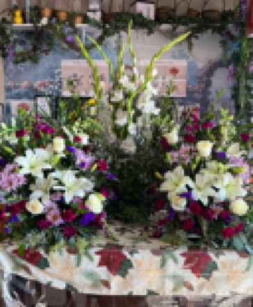 Sympathy Center Pieces  3 pieces set in Edmond, OK | ALL ABOUT FLOWER POWER