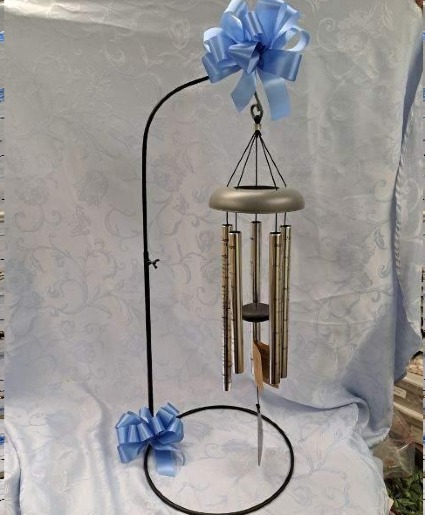 Sympathy Chimes - Medium Displayed On Stand
