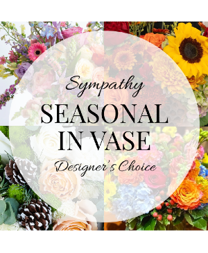 S100 - Designer's Choice Seasonal in Vase Arrangement