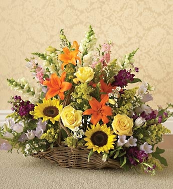 Sympathy Fireside Basket 
