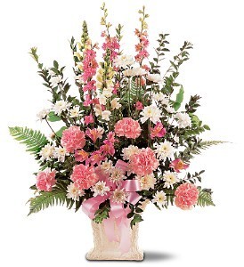 Precious Pinks Sympathy Arrangement