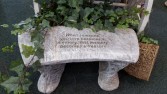 Stone Rememberance Benches 