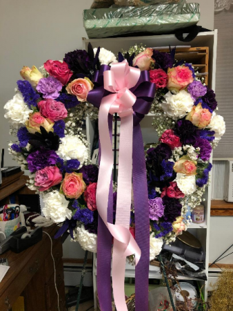 Sympathy Heart Floral Bereavement