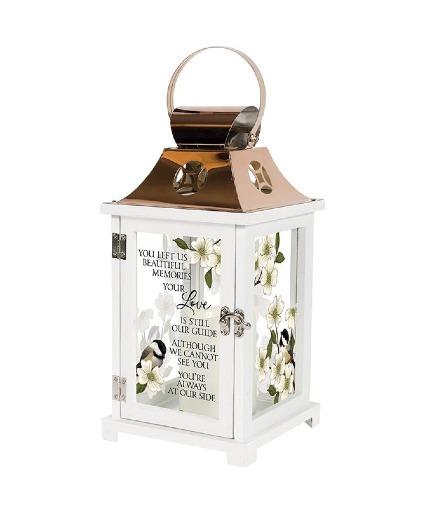 Sympathy Lantern 13.5 x 6.5 x 6.5" 