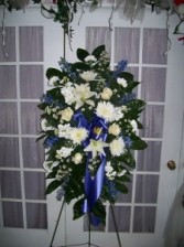 Free Spirit Standing Spray Sympathy Floral Arrangement