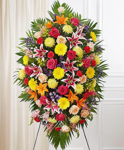 SYMPATHY STANDING SPRAY MIX COLORS 
