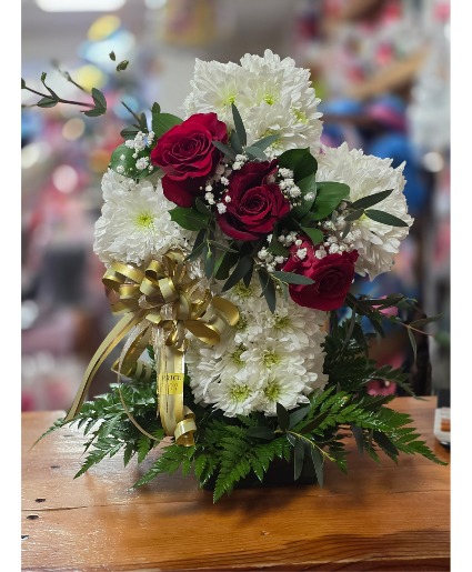 Sympathy Table Cross Floral Cross 