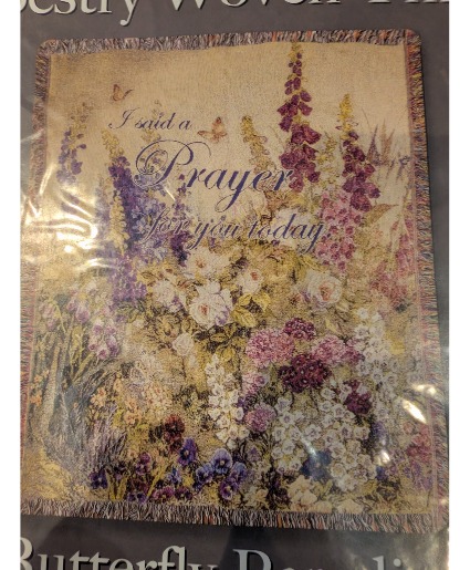 SYMPATHY THROW ON EASEL  