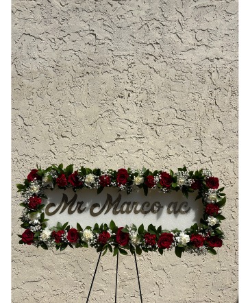 Sympathy tribute  Custom Remembrance Board in Forked River, NJ | SUNFLOWERS FLORIST