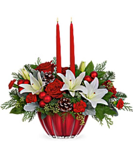 T22X110 Joyous Christmas Centerpiece Centerpiece
