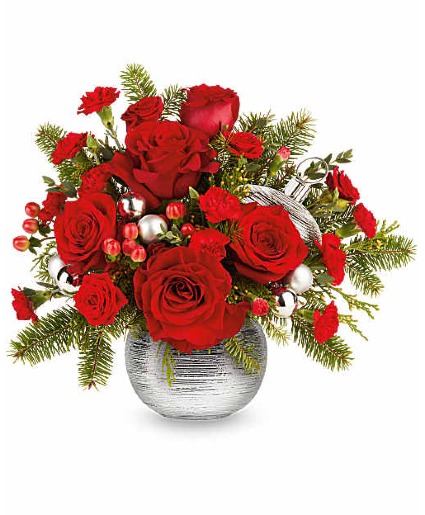 T26X400 Silver Sparkle Keepsake Vase
