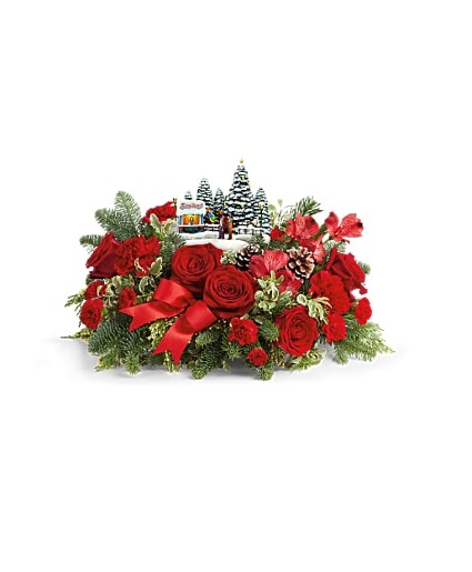 T26X700 Thomas Kinkade Charming Sleigh Codified Vase