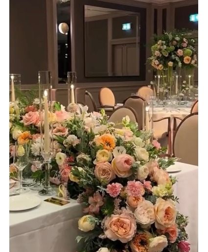 Table Floral Runners Custom Made 