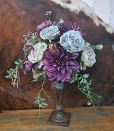 TABLETOP SILK  TOPIARY CENTERPIECE