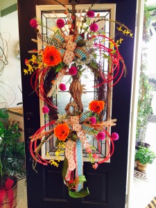 take out to the beach  wreath silk 