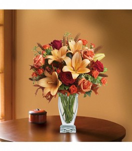 Autumn Colors Vase Arrangment