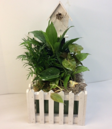 Tall Birdhouse Planter 