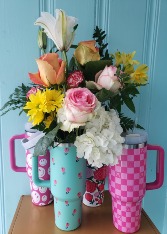 TALL DRINK OF WATER FLOWER ARRANGEMENT