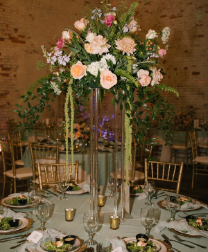 Tall Floral Centerpiece Wedding 