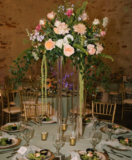 Tall Floral Centerpiece Wedding 