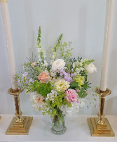 Tall Glass Vase Arrangement  