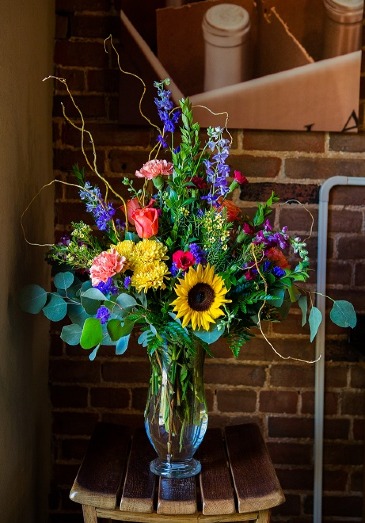 Tall Wildflower Design- Designer's Choice   in Jefferson City, MO | RIVER CITY FLORIST & GIFTS
