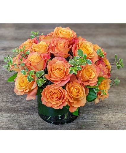Tangerine Dream  Rose Arrangement 