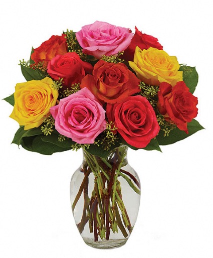 Pure love ❤️ 12 color roses
