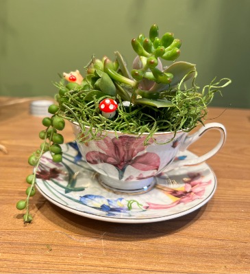 Tea cup Garden  in Orinda, CA | SaraBella flower shoppe