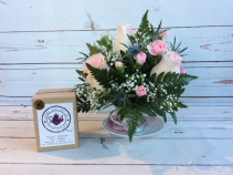 Roses in Tea Cup W/ Tea 