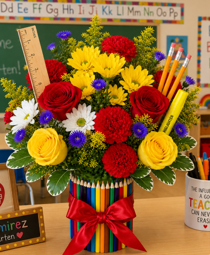 Teacher's Rainbow Garden Call Us for Faster Service & Daily Specials: (915) 303-8500 Text Us to Order Anytime: (915) 505-3708 Your trusted source for Flowers & Delivery in El Paso TX 