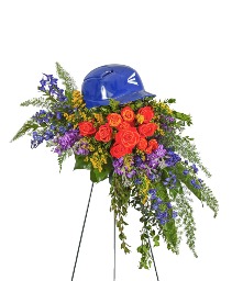 Tears in Heaven Personalized Standing Spray Flower Arrangement