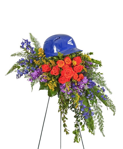 Tears in Heaven Personalized Standing Spray Flower Arrangement