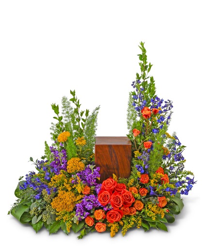 Tears in Heaven Urn Surround Flower Arrangement