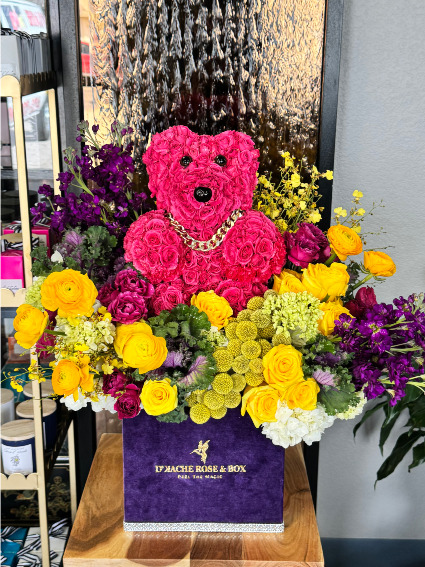 Teddy Bear Floral Box  
