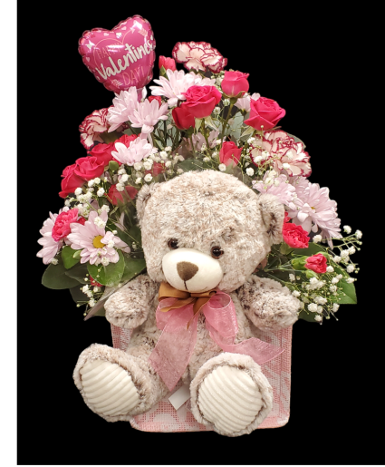 Teddy Bear Tote  Basket 
