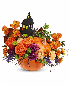 TEL Haunted Pumpkin Bouquet Arrangement