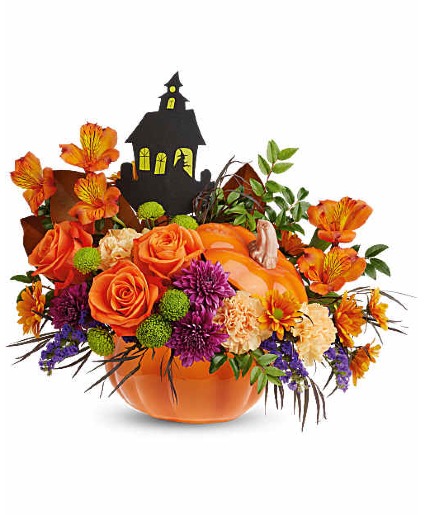 TEL Haunted Pumpkin Bouquet Arrangement