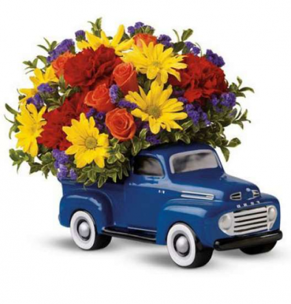 Telaflora 48'Ford Pickup Fresh Arrangement