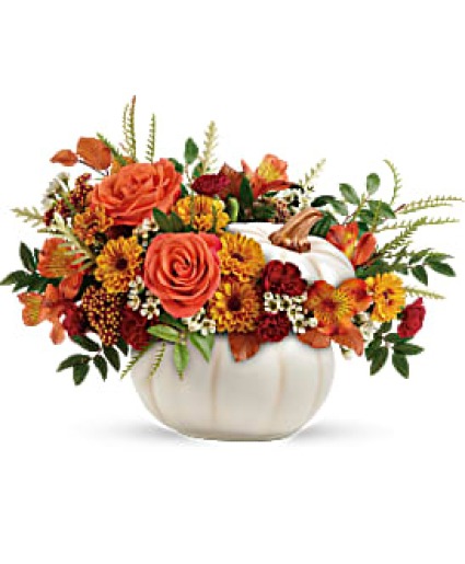 T19H200  Enchanted Harvest Pumpkin Keepsake Vase