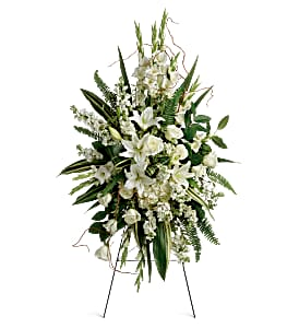 Teleflora Heartfelt Sympathy Spray Fresh Flower