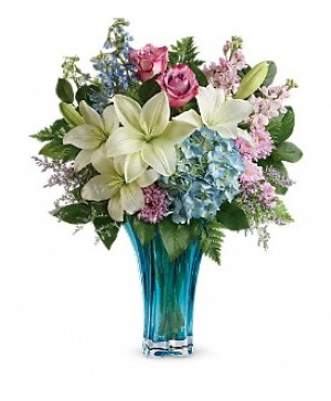 TEV55-1 Heart's Piroutte Keepsake Vase