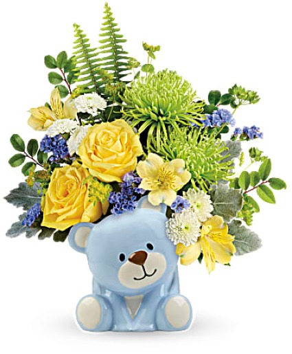 Teleflora Joyful Blue Bear 