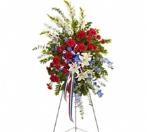 Sacred Duty Standing Spray Funeral
