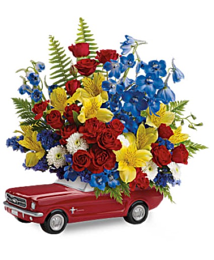 Teleflora's '65 Ford Mustang Bouquet 