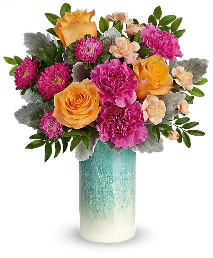 Teleflora's Aqua Allure Bouquet Arrangement