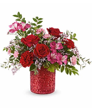Teleflora's Be Dazzled Bouquet Vase Arrangement 