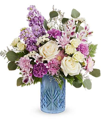 Teleflora's Blue Bliss Bouquet 
