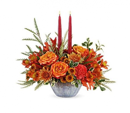 Teleflora's Bountiful Blessings Centerpiece Arrangement